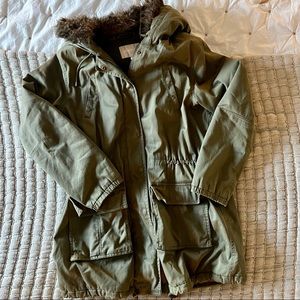 Banana Republic Faux Fur Parka